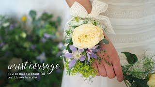 How to make a Wrist Corsage tutorial [upl. by Ehrlich]