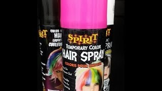 Halloween SprayOn Temporary Hair Color [upl. by Eelsnia]