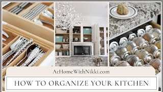 ORGANIZED KITCHEN TOUR  How To Organize Your Kitchen [upl. by Allehcim]