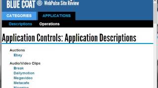 ProxySG First Steps Web GuideControlling Web Applications [upl. by Melda]