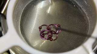 Anodizing Titanium Captive Bead Rings [upl. by Aneeras]