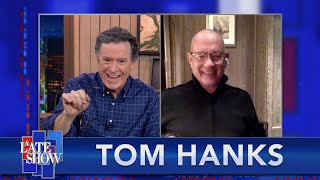 Tom Hanks Takes quotThe Colbert Questionertquot [upl. by Ennalorac]