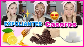 3 EXFOLIANTES CASEROS Y NATURALES PARA LA CARA  PIEL SUAVE Y BONITA  NatyGloss [upl. by Bail]