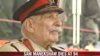 Field Marshal Manekshaw dies [upl. by Lleoj]