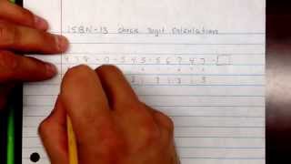 ISBN 13 check digit calculation [upl. by Lay]