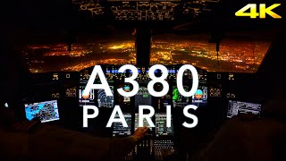 PARIS  A380 LANDING 4K EXTENDED [upl. by Aloeda]