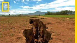 What Made the Ground Split Open in Kenya  National Geographic [upl. by Mahala]