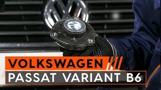 Cum se înlocuiesc rulment sarcină amortizor pe VW PASSAT VARIANT B6 3C TUTORIAL AUTODOC [upl. by Natsreik]