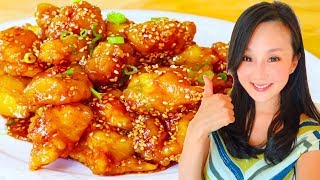 Sesame Chicken Quick amp Delicious Recipe CiCi Li  Asian Home Cooking Recipes [upl. by Iridis]