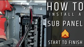 How to Install and Wire a Sub Panel [upl. by Hali]