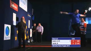 HD Ross Smith  Nine Dart Finish  2013 Gibraltar Darts Trophy [upl. by Tdnarb]