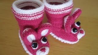 Baby  Kleinkindern Pantoffeln stricken [upl. by Enaile164]