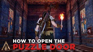 How to Solve the Puzzle Door with the Scytale Secret Atlantean Blade  Assassins Creed Odyssey [upl. by Inacana]