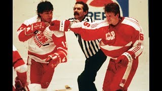 Canada vs USSR 1987 Bench clearing brawl [upl. by Atekin]