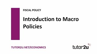 Fiscal Policy  Introduction to Macroeconomic Policies  Economics Revision [upl. by Stichter]