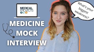 MEDICINE MOCK INTERVIEW  Answering common questions [upl. by Myrtie]