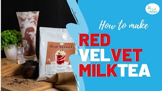 HOW TO MAKE RED VELVET MILKTEA [upl. by Ostler]