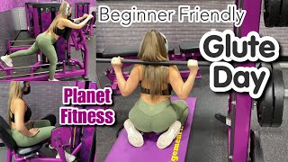 BEGINNER FRIENDLY GLUTE WORKOUT USING DIFFERENT MACHINES AT PLANET FITNESS [upl. by Rita]