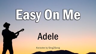 Adele  Easy On Me Karaoke Version [upl. by Eiroc]