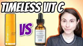 Timeless Skin Care Vitamin C serum vs Skinceuticals CE ferulic  Dr Dray [upl. by Mcnalley]