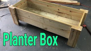 How to build a simple wood planter box [upl. by Noed779]