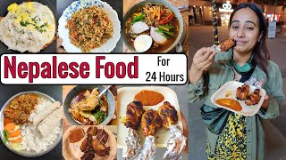 I only ate NEPALESE FOOD for 24 Hours  Food Challenge [upl. by Itraa]