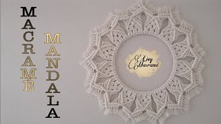 DIY macramé mandala 1  Livy Macramé [upl. by Shannah656]