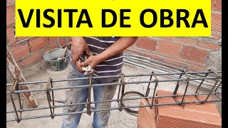 ARMADO DE ACERO DE REFUERZO VIGAS Y COLUMNAS  VISITA DE OBRA 🏠 [upl. by Perni]