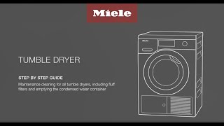 How to perform a maintenance clean for Miele Tumble Dryers [upl. by Eecyal834]