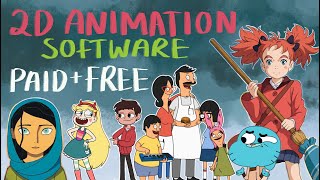 2D Animation Software PAID AND FREE [upl. by Saiff]