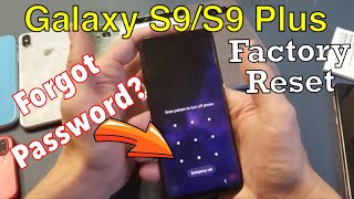 Galaxy S9  S9 Forgot Password How to Factory Reset 2 Ways [upl. by Adihsar35]