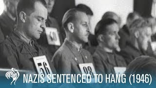 58 Nazis Sentenced To Hang Dachau Trials 1946  British Pathé [upl. by Colin]