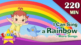 I Can Sing a Rainbow  More Nursery Rhymes  50 Kids songs with lyrics  English animation [upl. by Danya]