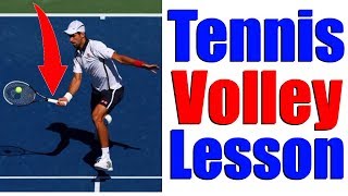 How To Hit Perfect Tennis Volleys In 3 Steps [upl. by Crichton]