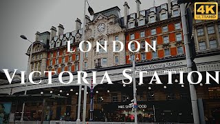 London Victoria Station Walk Through England 4K [upl. by Norraf812]