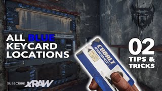 RUST  All Blue Keycard Locations  Rust Tips amp Tricks 2 2021 [upl. by Eneleahs]