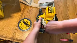 DeWalt circular saw DCS391B ￼ unboxing [upl. by Arrac]