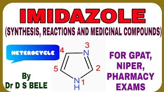 IMIDAZOLE SYNTHESIS REACTIONS AND MEDICINAL COMPOUNDS [upl. by Vacuva]