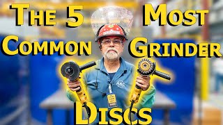 The 5 Most Common Angle Grinder Discs [upl. by Reldnahc580]