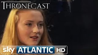 Game of Thrones Sansa Sophie Turner Thronecast Interview [upl. by Charron]