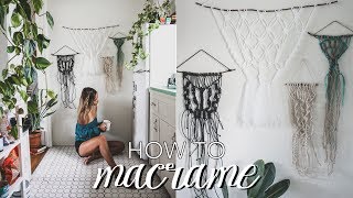 How To Macrame  Beginner’s Tutorial Easy Step by Step Guide [upl. by Trillby]