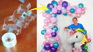 COMO HACER UN ARCO DE GLOBOS  decoracion cumpleaños  guirnalda de globos  gustavo gg [upl. by Kovacev162]