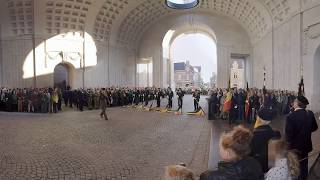 The Last Post at the Menin Gate Memorial 360 [upl. by Kcyrred653]