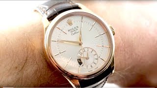 Rolex Cellini Dual Time 50525 Used Rolex Luxury Watch Review [upl. by Ynabla723]