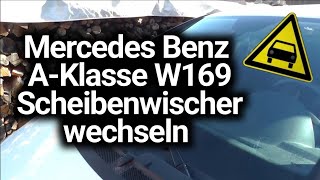 Mercedes Benz AKlasse Scheibenwischer wechseln  Baureihe 169 [upl. by Harday]