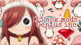 🍄13 apk mods da Genius inc escolhas prêmios grátis 🍄genius otome jogos modsganiusinc [upl. by Aram19]