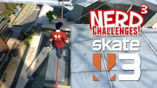 Nerd³ Challenges Break Every Bone  Skate 3 [upl. by Ennoval]