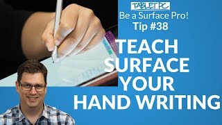 How to train your Surface to recognise your hand writing [upl. by Nedloh599]