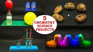 5 Chemistry Science Projects [upl. by Nahtahoj]