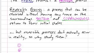 Thermodynamics  66 Reversible and Irreversible processes [upl. by Nyraf]